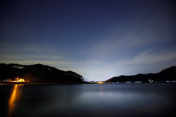 beautiful lake, Yamanakako, Japan
