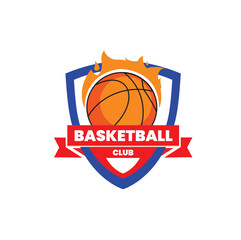 BASKETBALL CLUB LOGO ILLUSTRATION ART