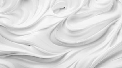 White cosmetic cream background or White dairy food background.