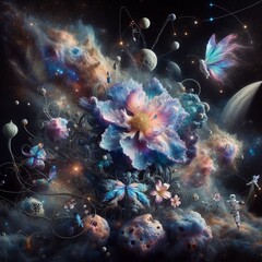Obraz na płótnie Canvas dreamscape flowers