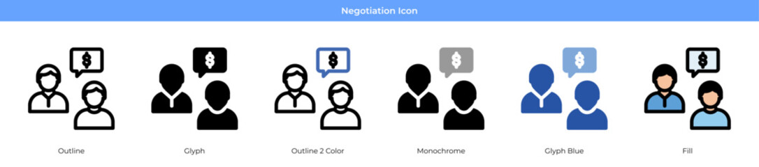 Negotiation Icon Set