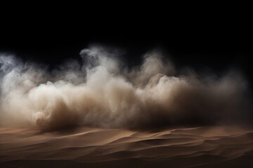 Empty dark background with sand smoke - obrazy, fototapety, plakaty
