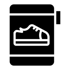 shoe glyph icon