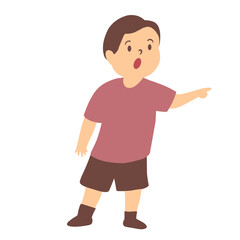 child pointing at something