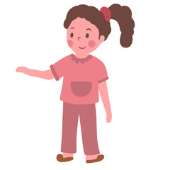 child with thumb up