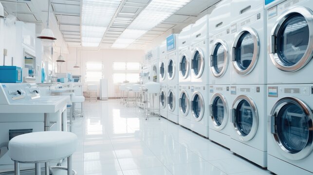 Laundry shop for wash service 24/7 in community and residential areas