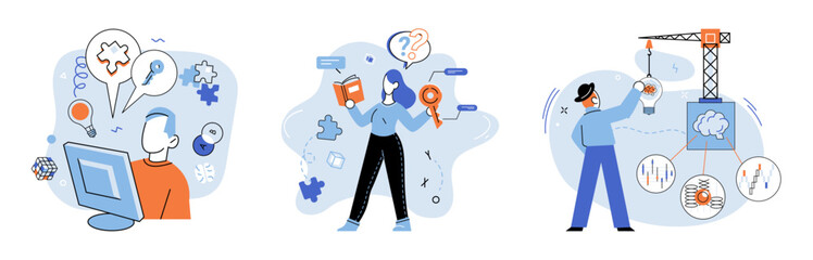 Startup idea. Vector illustration. It holds potential to grow into flourishing venture, driven by passion and determination its founders Just as seed needs nurturing, startup iderequires careful