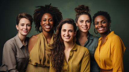 Fototapeta premium Group of mixed raced people