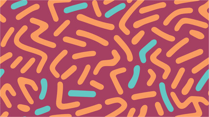 Background texture. Vector seamless pattern with eclairs. Seamless pattern with sweet eclairs. Vector illustration. Pattern. Colorful paper clips seamless pattern- vector illustration.