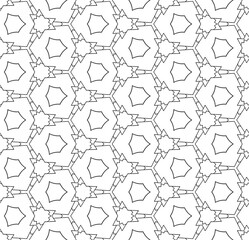 Obraz na płótnie Canvas Black seamless abstract pattern. Overlay for background and backdrop. Ornamental design. PNG graphic illustration with transparent background.