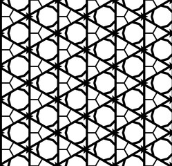 Fototapeta premium Black seamless abstract pattern. Overlay for background and backdrop. Ornamental design. PNG graphic illustration with transparent background.