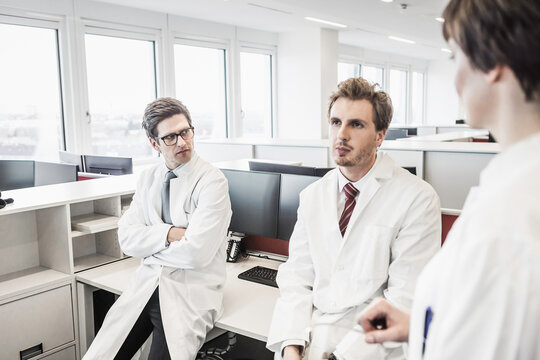 meeting in a pharmaceutical company