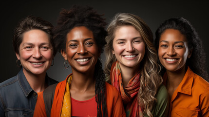 Fototapeta premium Group of mixed raced people