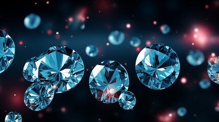 Blue diamonds on a blue background