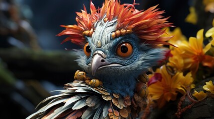 Fototapeta premium Anthropomorphic animals natural Super hyper-realistic 