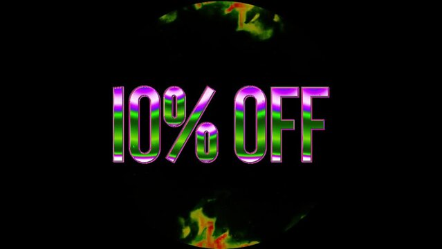 Company Offer 10% OFF Discount, Text Design Videos