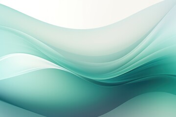 Graphic design background with modern soft curvy waves background design with light teal, dim teal, and dark teal color