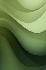 Graphic design background with modern soft curvy waves background design with light olive, dim olive, and dark olive color
