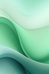 Graphic design background with modern soft curvy waves background design with light green, dim green, and dark green color
