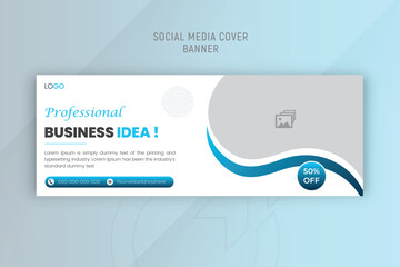 Professional business marketing Ideas Social media cover design and web banner post template