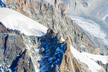 secours en montagne dans le Massif du Mont-Blanc, Haute-Savoie, France