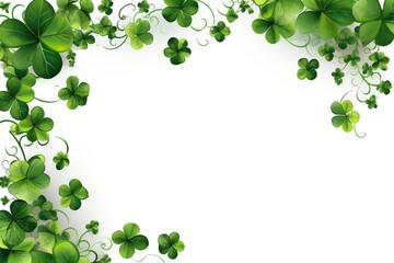 Empty Saint Patrick's Day frame design Generative Ai
