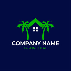 Obraz premium Natural treehouse logo design