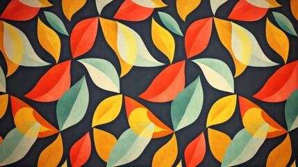Vintage and retro colors define this mid-century abstract background, creating a captivating wallpaper pattern