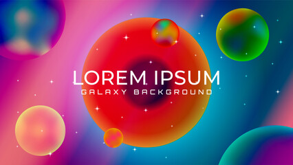 Beautiful cosmic universe with eye portal. Abstract galaxy background design.