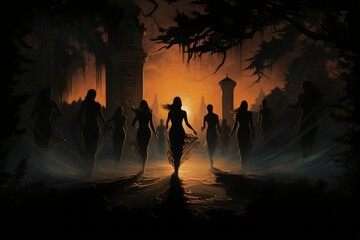 Elusive shadow walkers, slipping through the darkness and leaving no trace behind - Generative AI