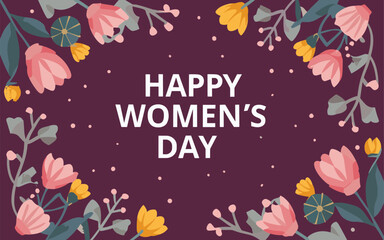 EmpowerHer Aura: Happy Women's Day Background Symphony