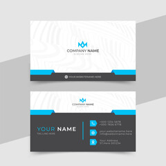 Blue color corporate identity business stationery