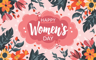 CelebrateHer Glow: Happy Women's Day Background