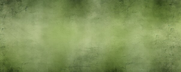 Fototapeta na wymiar Olive flat clear gradient background with grainy rough matte noise plaster texture