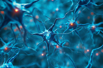 neurons concept, AI generated