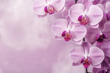 Orchid flat clear gradient background with grainy rough matte noise plaster texture