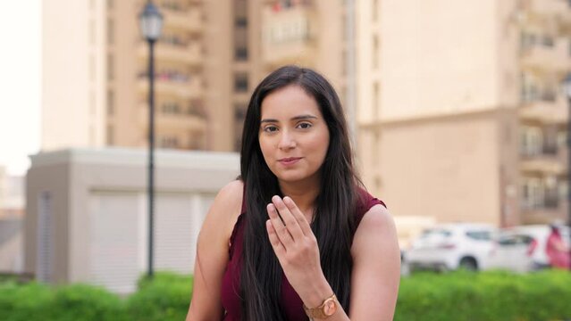 Indian Woman doing Adab