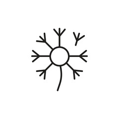 Dandelion, taraxacum icon, isolated on white background, vector illustration