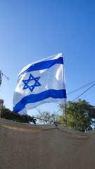 white blue flag of Israel, Israeli symbol star of Magen David