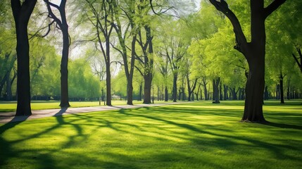 nature sunny spring background illustration flowers sunshine, greenery blooming, fresh renewal nature sunny spring background