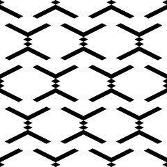 Seamless pattern. Rhombuses, chevrons ornament. Geometrical figures backdrop. Diamonds, angle brackets background. Geometric wallpaper. Shapes motif. Digital paper, textile print, web design. Vector.