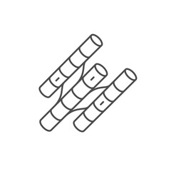 Muscle cell line outline icon