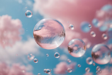 bubbles in the air background