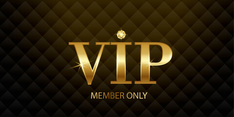  Vector VIP member card in black, with a gemstone, premium quality, premium invitation card poster.. - obrazy, fototapety, plakaty