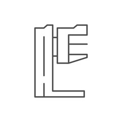 Mammography machine line outline icon