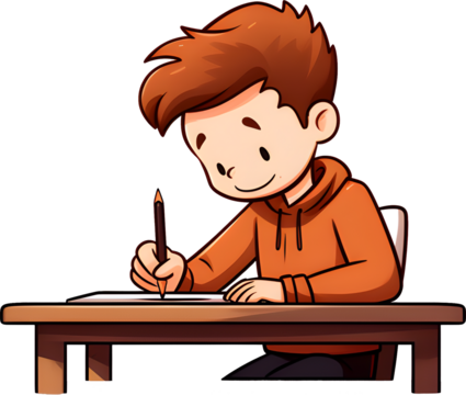 person studying