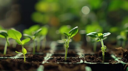 Growing plants in timelapse, Sprouts Germination newborn plant   