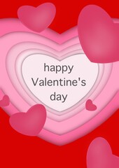 valentines background.
Greeting card Happy Valentine's Day.