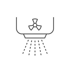 X-ray equipment line outline icon
