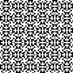 Fototapeta premium Abstract black figures on a whire background. Seamless texture for fashion, textile design, on wall paper, wrapping paper, fabrics and home decor. Simple repeat pattern.